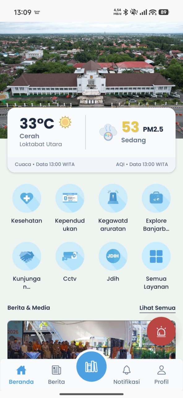 Idaman Publik App Dashboard